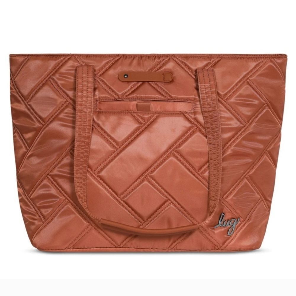 Lug Quilted Tote Bag in Tan